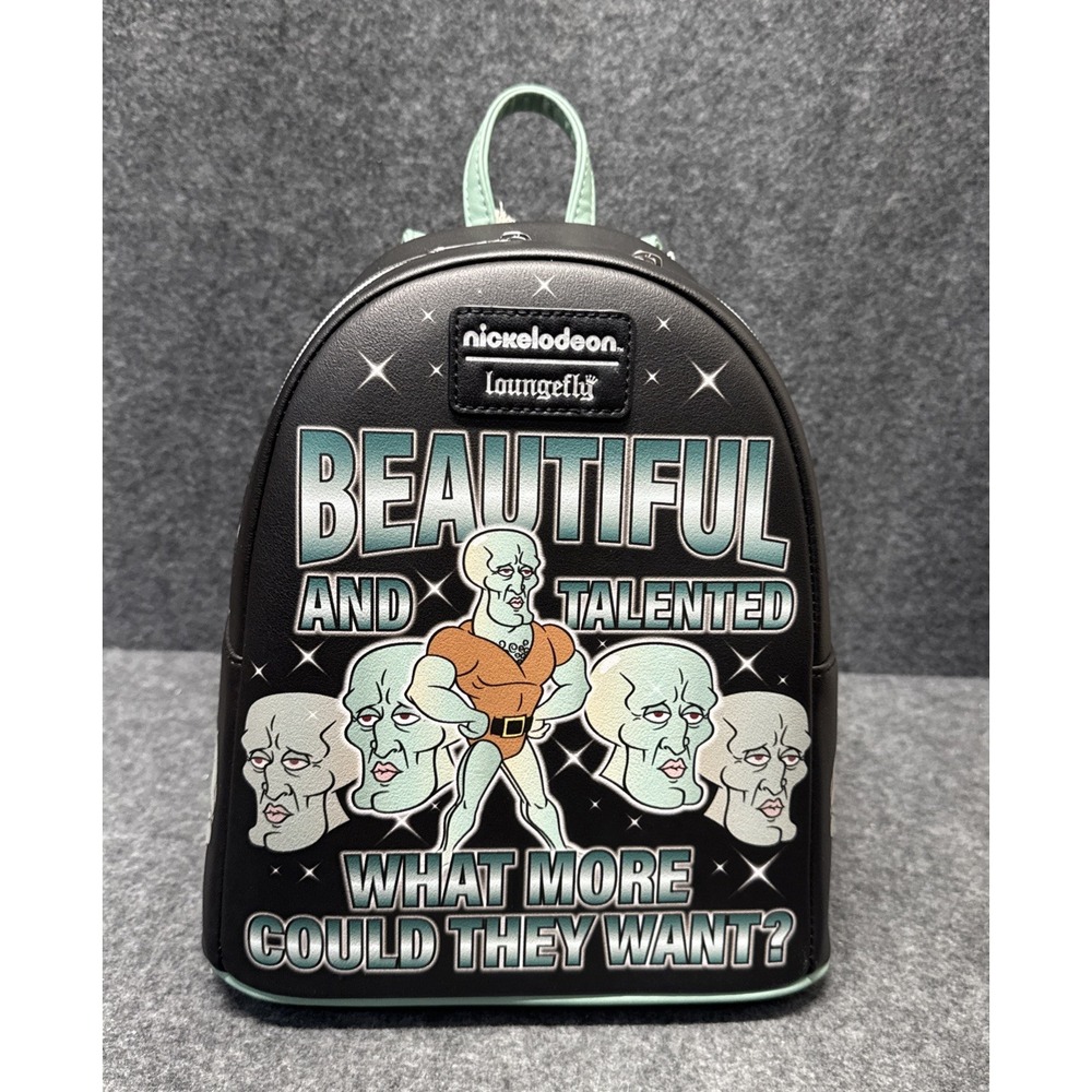 NWT Loungefly SpongeBob SquarePants Handsome Squidward Mini Backpack